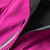 baratos Fleece &amp; Casacos 3 em 1-casaco feminino de caminhada softshell casaco com capuz casaco de lã de inverno impermeável exterior cor sólida térmica quente à prova de vento leve forro de lã casaco impermeável casaco de esqui escalada
