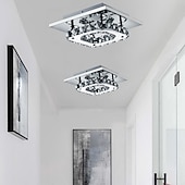 זול אורות תקרה-1-אור 21(8 אינץ' תקרה תאורת LED להתקנה שטוחה מנורות מתכת מצופה אלקטרולי מודרני מודרני עכשווי 90-240v