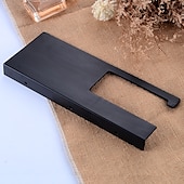 cheap Toilet Paper Holders-Stainless Steel Toilet Paper Holder New Design Tray Paper Roll Holder Bathroom Shelf Wall Mounted Matte Black 1pc