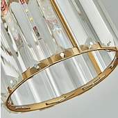 cheap Island Lights-14 cm LED Pendant Light Lantern Desgin Crystal Modern Bedside Light Dining Room Restaurant Bar Metal Painted Finishes 110-120V 220-240V