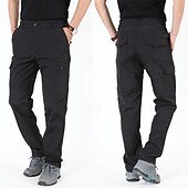 billiga Byxor och shorts-Herr Arbetsbyxor Vattentäta vandringsbyxor Sommar Utomhus Vattentät Ripstop Vindtät Andningsfunktion Byxa Militärbyxor Underdelar Svart Blå Bomull Fiske Camping Klättring M L XL XXL XXXL