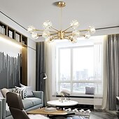 cheap Globe Design-88 cm LED Chandelier Pendant Light Crystal Desgin Gold Flush Mount Lights Metal Electroplated Modern 110-120V 220-240V