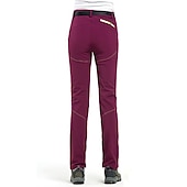 halpa Pohjat-Naisten Vaellushousut Softshell-housut Patchwork Talvi Ulko- Normaali Vedenkestävä Tuulenkestävä Hengittävä Lämmin Pants Alaosat Musta Purppura Fuksia Burgundi Taivaan sininen Telttailu / Retkely