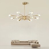 cheap Globe Design-88 cm LED Chandelier Pendant Light Crystal Desgin Gold Flush Mount Lights Metal Electroplated Modern 110-120V 220-240V
