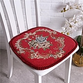 preiswerte Bodenkissen.-Dekorative Wurfkissen, exquisiter Jacquard, einfarbig, europäischer Stil, Prägung, verdicktes Stuhlkissen, Heimbüro-Sitz, Bar, Esszimmerstuhl, Sitzpolster, Garten-Bodenkissen