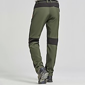 billiga Botten-Herr Softshell-byxor Lappverk Vinter Utomhus Standardpassform Vattentät Vindtät Fleecefoder Andningsfunktion Byxa Svart Armégrön Fiske Klättring Camping / vandring / grottforskning S M L XL XXL