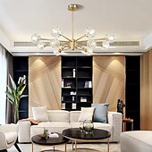 cheap Globe Design-88 cm LED Chandelier Pendant Light Crystal Desgin Gold Flush Mount Lights Metal Electroplated Modern 110-120V 220-240V