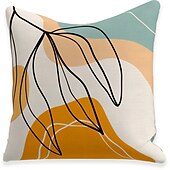 baratos estilo floral e plantas-capa de almofada 5pcs capa de almofada quadrada decorativa macia capa de almofada fronha de linho falso para quarto de sofá almofada de exterior lavável mashine de qualidade superior para cadeira de