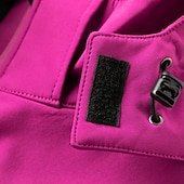baratos Fleece &amp; Casacos 3 em 1-casaco feminino de caminhada softshell casaco com capuz casaco de lã de inverno impermeável exterior cor sólida térmica quente à prova de vento leve forro de lã casaco impermeável casaco de esqui escalada