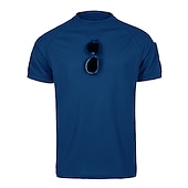 preiswerte Klassisches Poloshirt für Herren-Herren Jagd-T-Shirt Taktisches Militärhemd Außen Extraleicht(UL) Belüftung Schnelles Trocknung Atmungsaktiv Frühling Sommer Einfarbig Shirt Polyester Kurzarm Campen und Wandern Jagd Angeln Schwarz