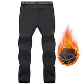 abordables Pantalones y shorts-Hombre Pantalones para senderismo Pantalones con forro polar Pantalones de protección Invierno Al aire libre Estándar Mantiene abrigado Impermeable Resistente al Viento Forro Polar Pantalones