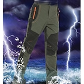 halpa Housut ja shortsit-miesten fleecevuoratut housut vedenpitävät retkeilyhousut housut softshell -housut talvi ulkoilmalämpö lämmin tuulenpitävä fleecevuorihousut / housut alaosat armeijan vihreä harmaa musta metsästys kalastus kiipeily