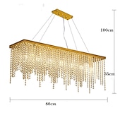 cheap Chandeliers-80 cm Pendant Lantern Design Chandelier Stainless Steel Electroplated Modern 110-120V 220-240V