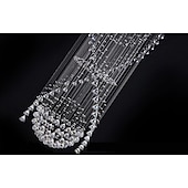 economico Lampadari-9-Light 60 cm Design unico Forme geometriche Lampadari Metallo Multistrato Artistico Moderno Cromo LED Moderno 110-120V 220-240V