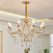 baratos Candeeiros de Lustre-82 cm Design de lanterna Lustres Metal Acabamentos Pintados Moderno 110-120V 220-240V