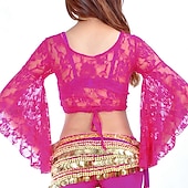 cheap Belly Dancewear-Belly Dance Top Lace Women&#039;s Performance Training Long Sleeve Lace