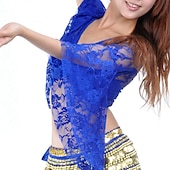 cheap Belly Dancewear-Belly Dance Top Lace Women&#039;s Performance Training Long Sleeve Lace