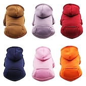 abordables Sudaderas con capucha-Ropa para perros, sudaderas con capucha para perros pequeños, chaleco para perros pequeños, ropa para chihuahua, abrigo cálido, chaqueta, trajes para cachorros de otoño, ropa para perros y gatos