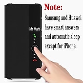 cheap Other Phone Case-Mirror PU Leather Phone case For Huawei P40 P30 P20 Pro Lite Flip Protective Cover for Huawei Mate 40 30 20 Pro Lite Sleep wake View Clear View Standing Luxury Smart Mirror Flip Cover