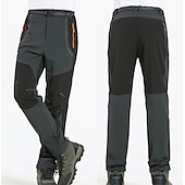 halpa Housut ja shortsit-miesten fleecevuoratut housut vedenpitävät retkeilyhousut housut softshell -housut talvi ulkoilmalämpö lämmin tuulenpitävä fleecevuorihousut / housut alaosat armeijan vihreä harmaa musta metsästys kalastus kiipeily