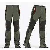 halpa Housut ja shortsit-miesten fleecevuoratut housut vedenpitävät retkeilyhousut housut softshell -housut talvi ulkoilmalämpö lämmin tuulenpitävä fleecevuorihousut / housut alaosat armeijan vihreä harmaa musta metsästys kalastus kiipeily