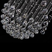 economico Lampadari-9-Light 60 cm Design unico Forme geometriche Lampadari Metallo Multistrato Artistico Moderno Cromo Artistico Moderno 110-120V 220-240V