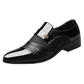 billiga Slip-ons och loafers till herrar-herrskor i läder med präglade krokodilmönster och svarta accenter för högtidliga och affärskläder
