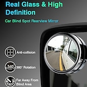 abordables Décorations/protections pour carrosserie-Automatique LITBest Universel Miroir d&#039;angle mort