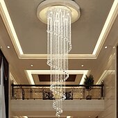 billige Lysekroner-9-Light 60 cm Unikt design Geometriske former Enkelt design Lysekroner Metall Multi Layer Kunstnerisk Stil Moderne Stil Krom Kunstnerisk Moderne 110-120V 220-240V