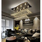 billige Lysekroner-80 cm Unikt design Geometriske former Enkelt design Lysekroner Metall Multi Layer Kunstnerisk Stil Moderne Stil Krom Kunstnerisk Moderne 110-120V 220-240V