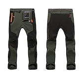 halpa Housut ja shortsit-miesten fleecevuoratut housut vedenpitävät retkeilyhousut housut softshell -housut talvi ulkoilmalämpö lämmin tuulenpitävä fleecevuorihousut / housut alaosat armeijan vihreä harmaa musta metsästys kalastus kiipeily