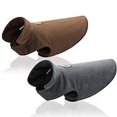 お買い得  コート-フリース ドッグ コート ペット ジャケット 寒い季節に対応 特大から小型のペット用 (グレー) コーギー ハスキー インドゥ ゴールデンレトリバー用