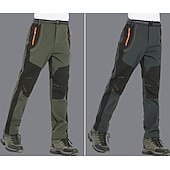 halpa Housut ja shortsit-miesten fleecevuoratut housut vedenpitävät retkeilyhousut housut softshell -housut talvi ulkoilmalämpö lämmin tuulenpitävä fleecevuorihousut / housut alaosat armeijan vihreä harmaa musta metsästys kalastus kiipeily