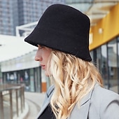 levne party klobouky-klobouky vlněný/bavlněný kbelík klobouk s volným kloboukem ležérní kentucky derby koktejlový královský klobouk s čistou barvou čelenka pokrývka hlavy