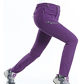 cheap Trousers &amp; Shorts-Women&#039;s Hiking Pants Trousers Summer Outdoor Waterproof Breathable Quick Dry Stretchy Pants / Trousers Bottoms Elastic Waist Dark Grey Violet Camping / Hiking Fishing Climbing S M L XL XXL