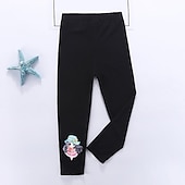 cheap Bottoms-Girls&#039; 3D Print Leggings Tights Rayon Kids Toddler School