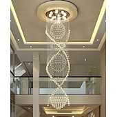 economico Lampadari-9-Light 60 cm Design unico Forme geometriche Lampadari Metallo Multistrato Artistico Moderno Cromo LED Moderno 110-120V 220-240V