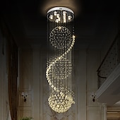 economico Lampadari-9-Light 60 cm Design unico Forme geometriche Lampadari Metallo Multistrato Artistico Moderno Cromo Artistico Moderno 110-120V 220-240V