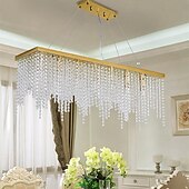 cheap Chandeliers-80 cm Pendant Lantern Design Chandelier Stainless Steel Electroplated Modern 110-120V 220-240V