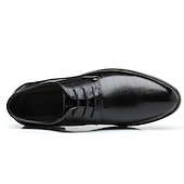 cheap Formal-Men&#039;s Navy Blue Faux Leather Oxford Shoes – Stylish Lace-Up Design for Business and Formal Wear