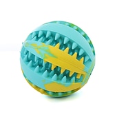 preiswerte Kauspielzeug-Slowfeeder &amp; Leckerli-Ball Feeder Treat Hundespielzeug Hunde Kugel Haustierübung Druck ablassen Gummi Geschenk Haustier Spielzeug Haustier spielen