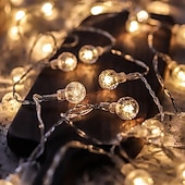 economico Plug in elettrico-globo luci della stringa 10m 100 led mini palla fata luce all&#039;aperto decorazione di cerimonia nuziale luci impermeabile per interni esterni camera da letto festa giardino albero di natale decor plug