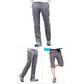 economico Pantaloni e pantaloncini-Per uomo Pantaloni convertibili Pantaloni da escursione Estate Esterno Traspirante Resistente all&#039;acqua Asciugatura rapida Leggero Pantalone / Sovrapantaloni Pantaloni Tasca con cerniera Vita elastica