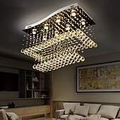 billige Lysekroner-80 cm Unikt design Geometriske former Enkelt design Lysekroner Metall Multi Layer Kunstnerisk Stil Moderne Stil Krom Kunstnerisk Moderne 110-120V 220-240V