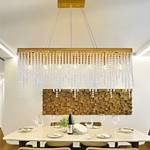 cheap Chandeliers-80 cm Pendant Lantern Design Chandelier Stainless Steel Electroplated Modern 110-120V 220-240V