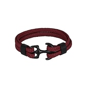 cheap Men&#039;s Jewelry-bracelet for men, sturdy cowhide leather bracelet, multilayer vintage anchor bracelet wrap cuff - blue with silver anchor