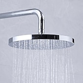 cheap Shower Faucets-Shower Faucet,Shower System Rainfall Shower Head System Set Handshower Included pullout Multi Spray Shower Contemporary Traditional Electroplated Mount Outside Ceramic Valve Bath Shower Mixer Taps