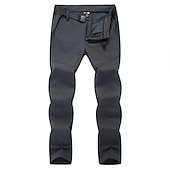 abordables Pantalones y shorts-Hombre Pantalones para senderismo Pantalones con forro polar Pantalones de protección Invierno Al aire libre Estándar Mantiene abrigado Impermeable Resistente al Viento Forro Polar Pantalones