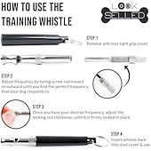 cheap Dog Training &amp; Behavior-Dog Training Training Dog Whistle with Adjustable Pitch Easy to Use Ultrasonic Dog Portable Safety Alloy Whistles For Pets