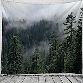 economico Arazzo della Foresta-Grande Arazzo Da Parete Arredamento Artistico Coperta Tenda Da Appendere A Casa Camera Da Letto Soggiorno Decorazione Vista Foresta